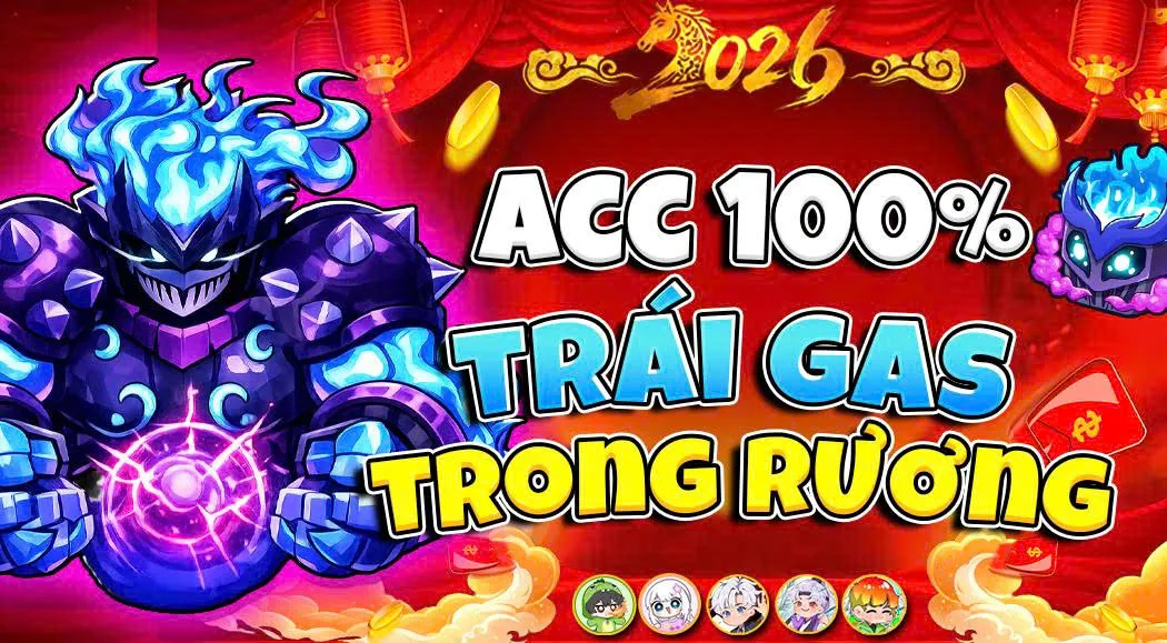 ACC 100% TRÁI GAS TRONG RƯƠNG